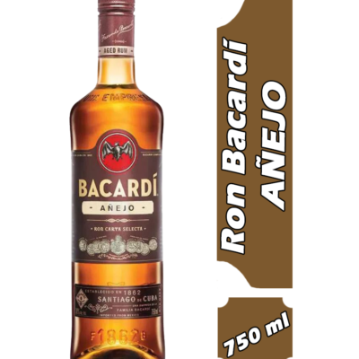 RON BACARDI AÑEJO BOTELLA 750ML